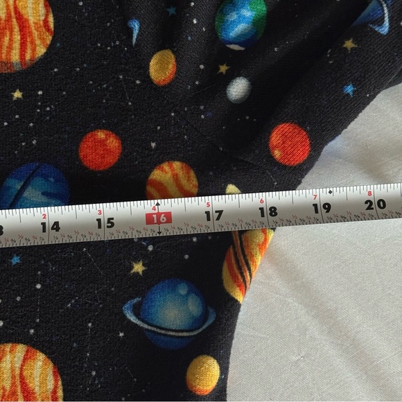 LA Soul Planets Solar System Space Teacher Rockabilly Skater Dress Size Large - Picture 13 of 16